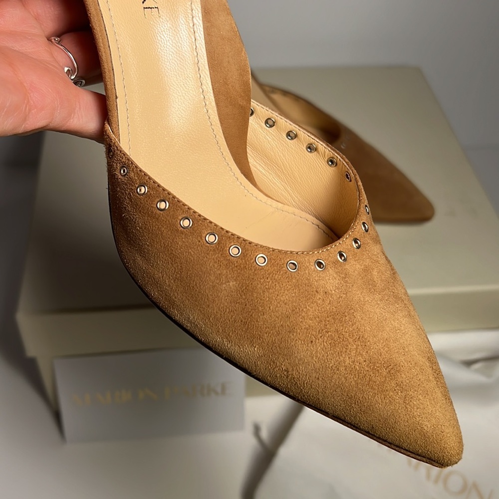 Marion Parke Maxine Suede Camel, 38.5 women’s 8 - Picture 5 of 9